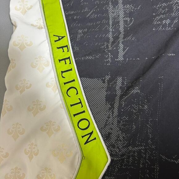 Affliction Mens Y2K Board Shorts Size 36 Grunge Goth Skater Punk Swim Trunks - Picture 3 of 13